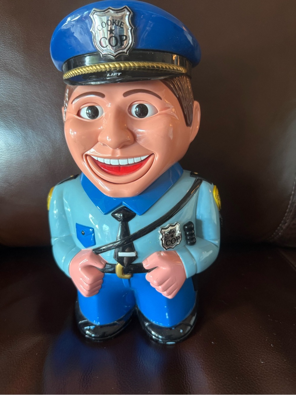 The Original Cookie Cop Police Talking Cookie Jar 2001 vintage works great!